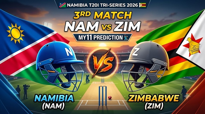 NAM vs ZIM My11 Prediction 3rd T20i Tri Series 2026