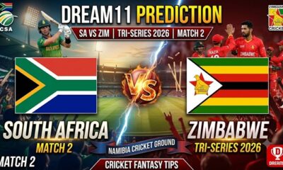 SA vs ZIM Dream11 Prediction Match 2 Tri-Series 2026