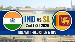 SL vs IND Dream11 Prediction 2nd Test 2026: Pitch Report, Playing 11 & Fantasy Tips