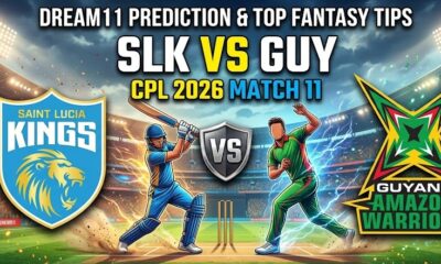 SLK vs GUY Dream11 Prediction Match 11 CPL 2026