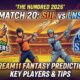 SUL vs LNS Dream11 Prediction Match 20 The Hundred