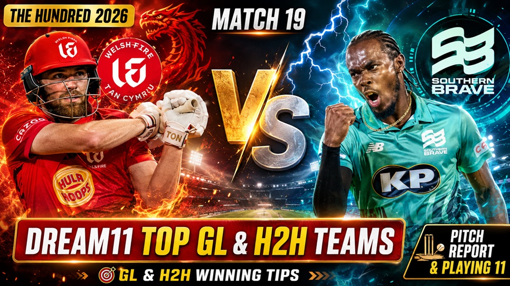 WEF vs SOB Dream11 Team Today Match 19 The Hundred 2026