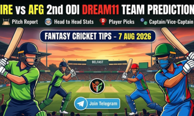 IRE vs AFG Dream11 Team 2nd ODI 2026